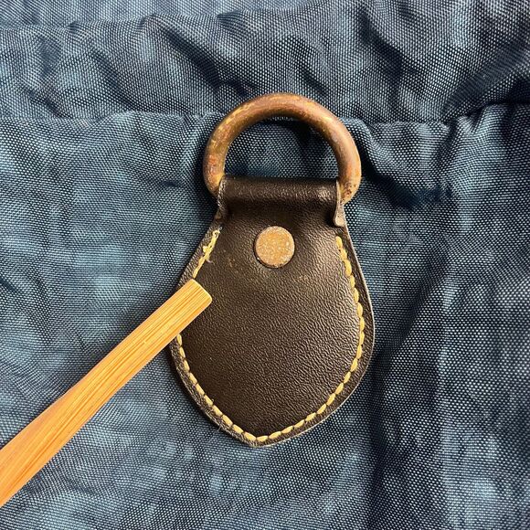 Vtg Kipling Large Duffle Bag Travel Weekender Nylon Zip Blue Overnight Tote - Picture 12 of 16